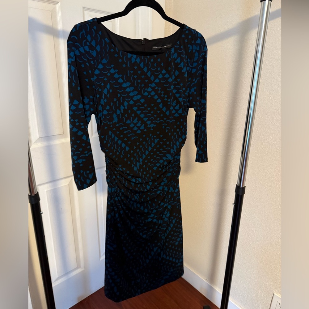 White House Black Market Sheath Dress Ruched